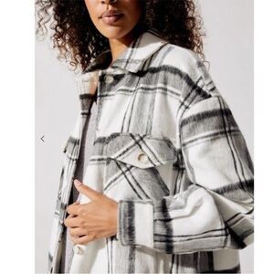 Carbon38 Boyfriend Plaid Shacket (XS)